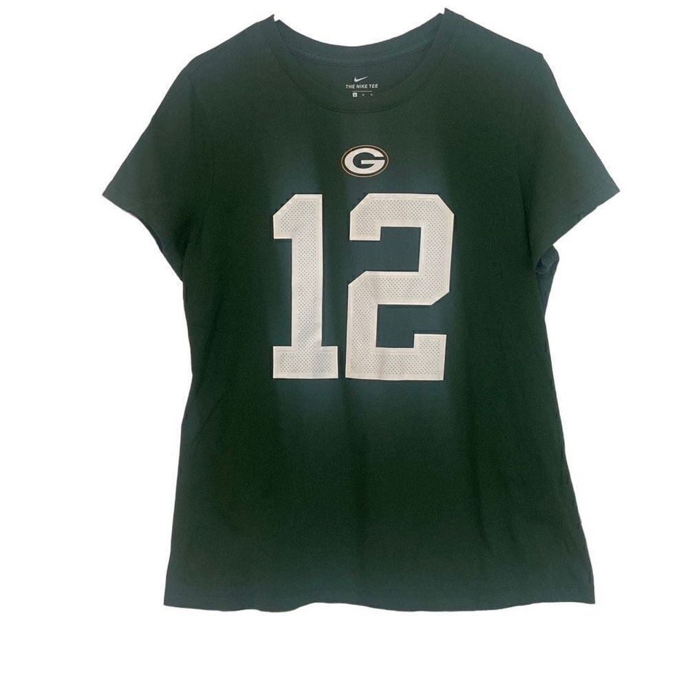 Aaron Rodgers Green Bay Packers Ladies Nike Tee Short Sleeve T-Shirt Size Medium